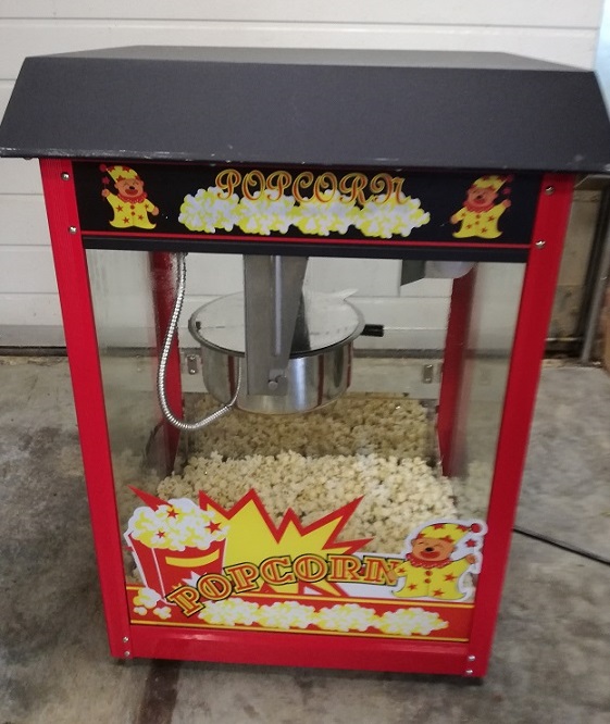 Spijsverteringsorgaan wasmiddel Blanco Popcornmachine - LUMA Springkussen Verhuur